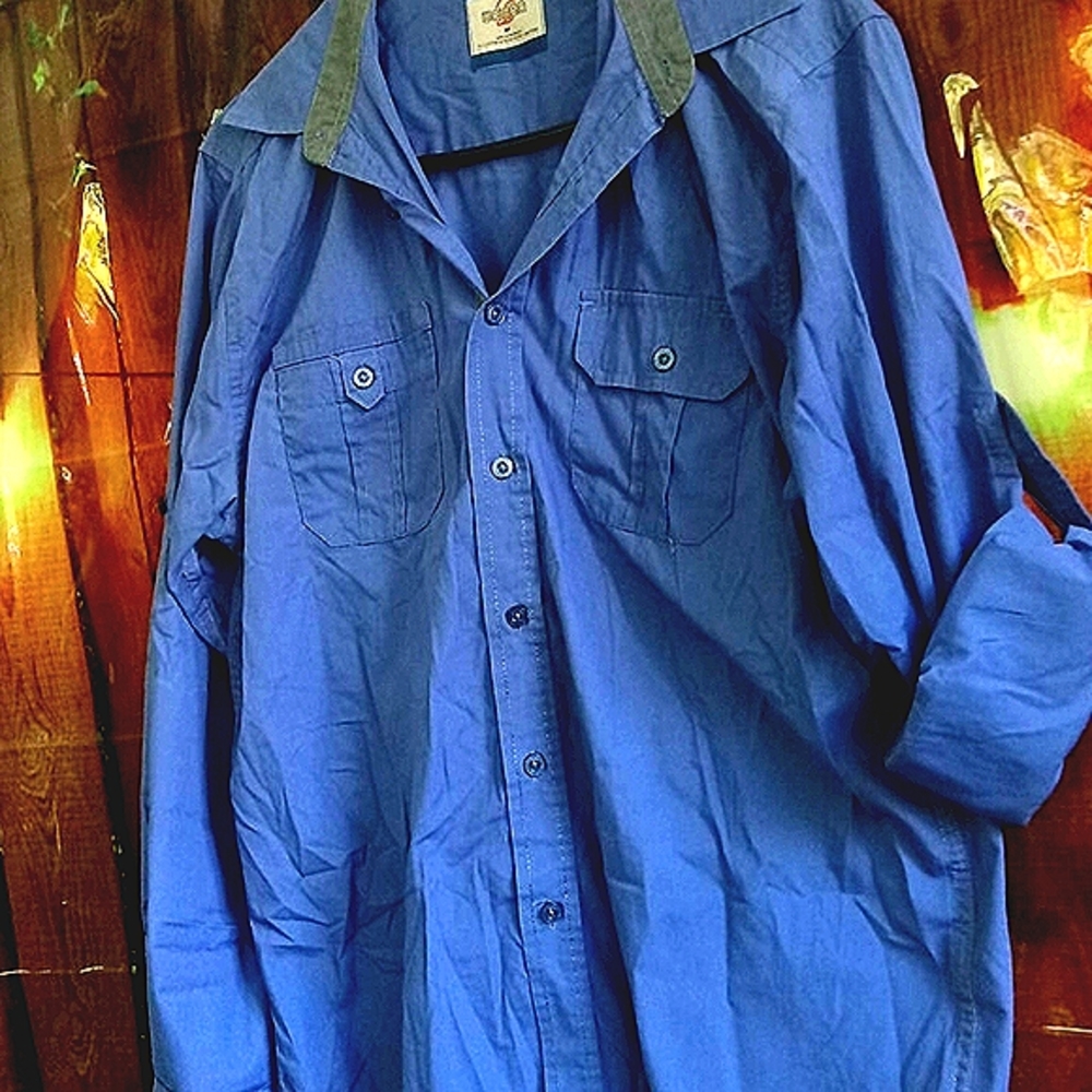 ❤️4x$15Waimea Blue shirt sz M - Picture 6 of 6
